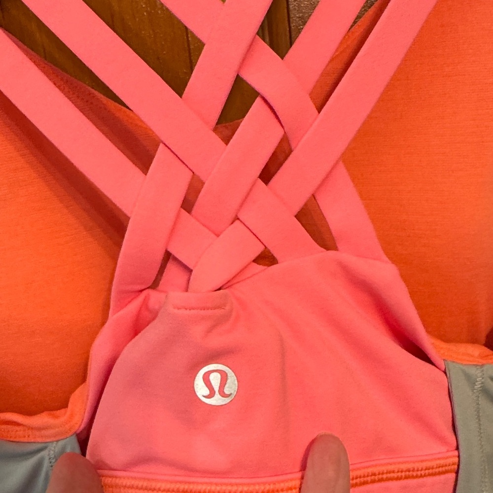 Lululemon Athletica Gray and Pink Tank Top - Picture 2 of 3